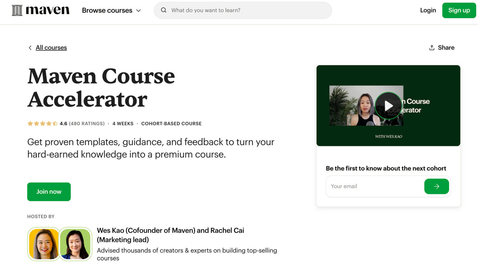 Founding coach at Maven